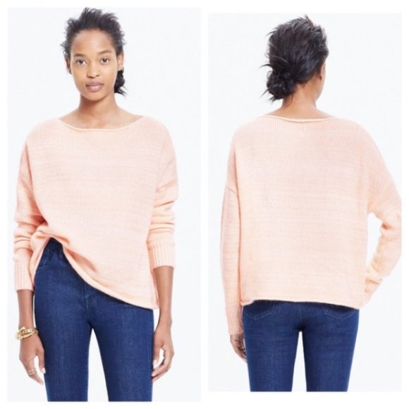 Madewell Threadmix Boatneck Sweater grey/black L - Picture 2 of 8